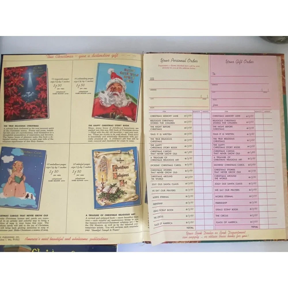 Christmas Memory Lane Ideals Publication Co. Hardback‎ Book Christmas 1962